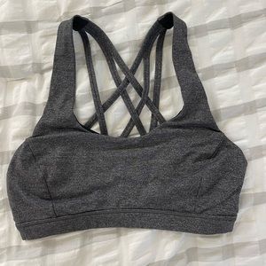 Grey lululemon sports bra